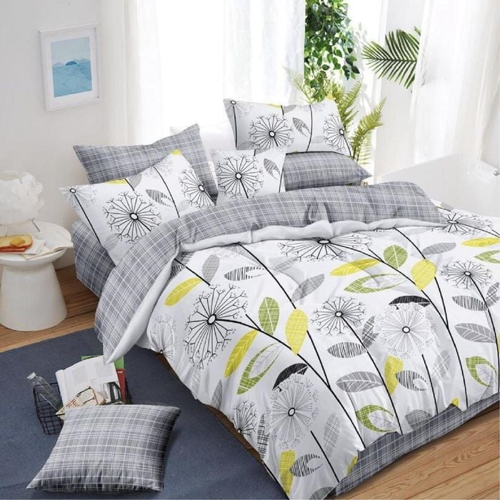 Luxor Single My Dandelion Design Cotton Quilt Doona Duvet Cover Set