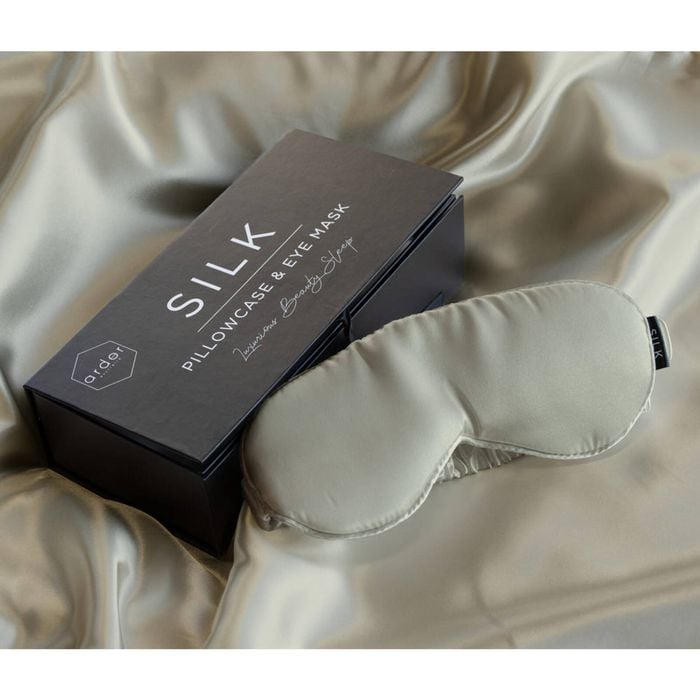 Ardor Silk Pillowcase & Eye Mask Pack - Silver Nights