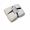 Harper Supremely Soft Fleece Extra Large Throw / Single Sized Blanket 200 X 150 Cm Ivory