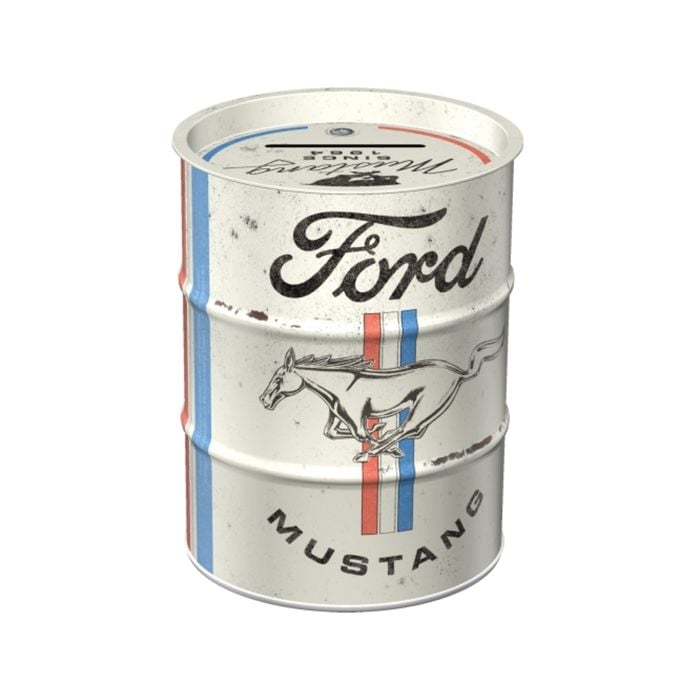 Nostalgic-Art Money Box Oil Barrel Ford Mustang