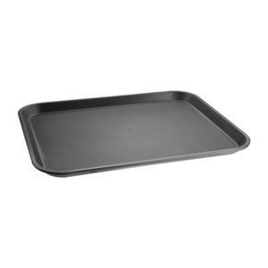 Olympia Serving Tray Kristallon Non-slip Black 410x305mm Polypropylene Rectangular Commercial