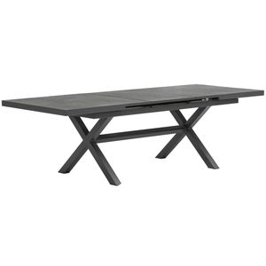 FurnitureOkay Mosman Sintered Stone Outdoor Extendable Dining Table (200/260x100cm) - Charcoal