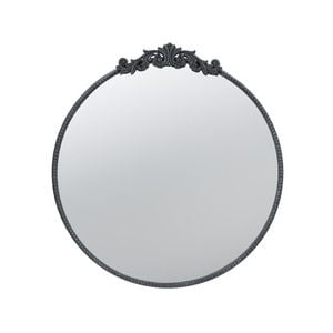 Round Ornamental Metal Mirror