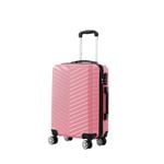 Slimbridge 20" ABS Carry On Luggage - Rose Gold