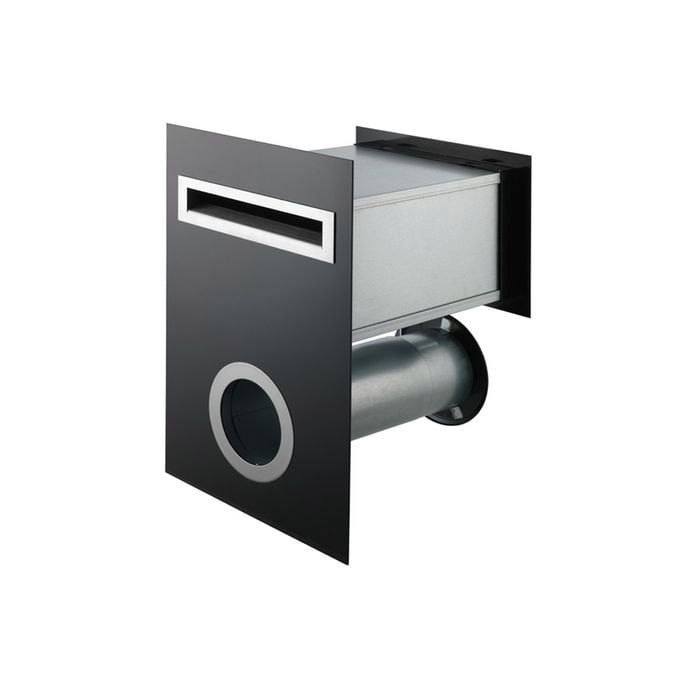 Sandleford Black Front And Back Frontier Letterbox with Newspaper Sleeve