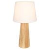 Noova Timber Base Linen Table Lamp