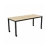 Olg Axis Mobile Table Black Frame New Oak Ravine Top L1200mm X W600mm