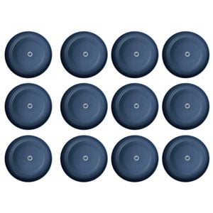 12x Wildtrak Wheat Straw Plate Assorted Colours Useful For Outdoor Camping