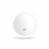 Compact Lighted Makeup Mirror with Magnification - Triple Suction Cup, LED Backlit, Portable