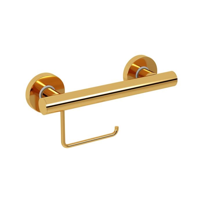 evekare Gold Toilet Roll Holder Grab Rail