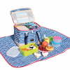 Blue Insulated Picnic Bag Thermal Cooler Portable Lunch Food Tote Carry Storage Bag