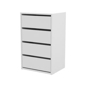 Flexi Storage Wardrobe 510 x 817 x 400mm White Matte 4 Drawer Unit