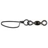 1 x Packet of Mustad Black Crane Swivels with Coastlock Snap Size 6