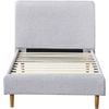 Bendigo Bed Frame - Single - Fabric - Light Grey