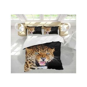 3D Animal Leopard 54 Bed Pillowcases Quilt King Single Size
