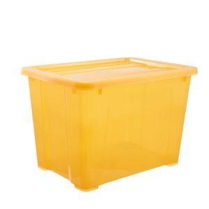 All Set 20L Orange Translucent Modular Storage Container