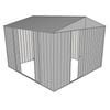 Build-a-Shed 3.0 x 3.0 x 2.3m Gable Double Sliding Side Door Shed - Zinc