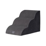Petzly 3 Tiers Dog Steps Pet Stairs Ramp Portable Bed Ladder Washable Cover