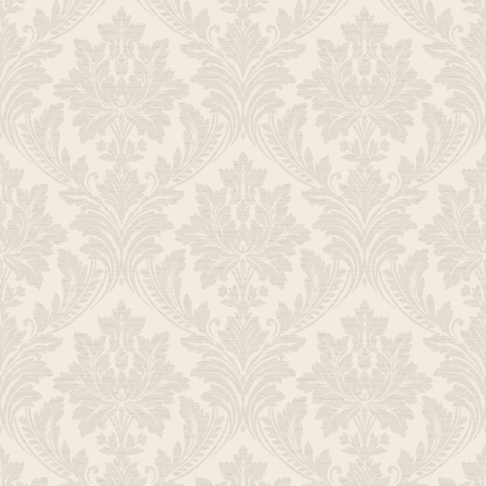 Grandeco 53cm x 10.05m Neutral Damask Wallpaper