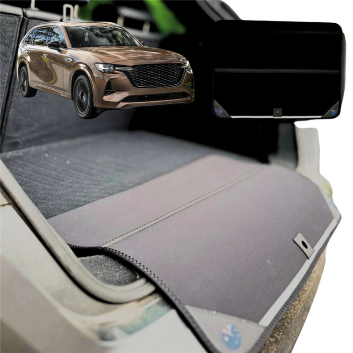Rear Cargo Boot Bumper Protector for Mazda CX-80 2025 - Current - XL (98 x 55) - Black