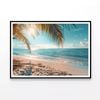 Sunny Tropical Beach with Sky  Print 100% Australian Made 120x90cm  (Poster)