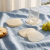 Cadence & Co. Chianti Resin Coasters Set of 6 Vanilla