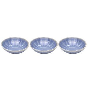 Ladelle Marguerite 3 Piece Shallow Bowl Set - Powder Blue