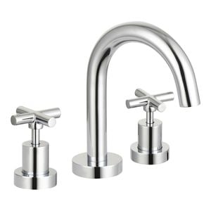 Mondella WELS 4 Star 7.5L/min Chrome Resonance 1/2 Turn Cross Handle Basin Set