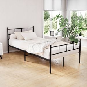 Artiss Metal Bed Frame King Single Size Bed Base Beds Platform Black