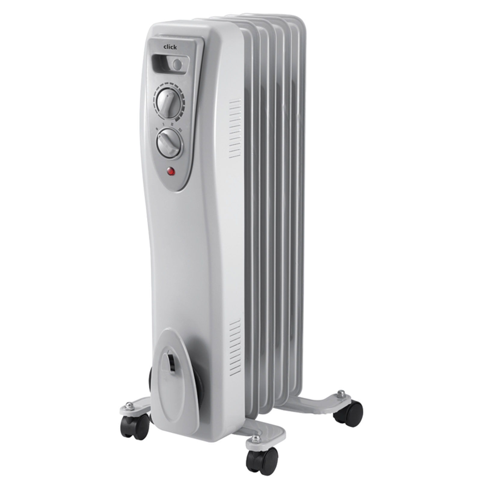 Click 1000W Light Grey 5 Fin Oil Column Heater product image
