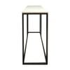 Nomad 130cm Marble Console Table White