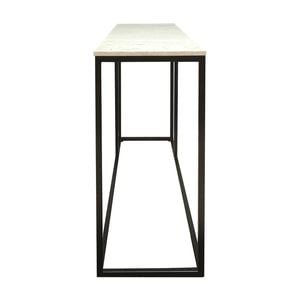 Nomad 130cm Marble Console Table White