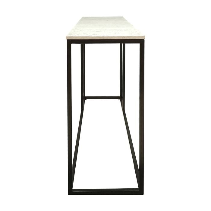 Nomad 130cm Marble Console Table White