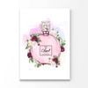 Pink Elegant Perfume Print 100% Australian Made 90 x 120cm (Acrylic)
