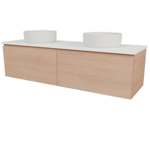 New England Joinery 1500mm Slim SilkSurface Top Wall Hung Vanity