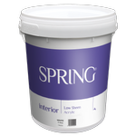 Spring 15L Low Sheen White Interior Paint