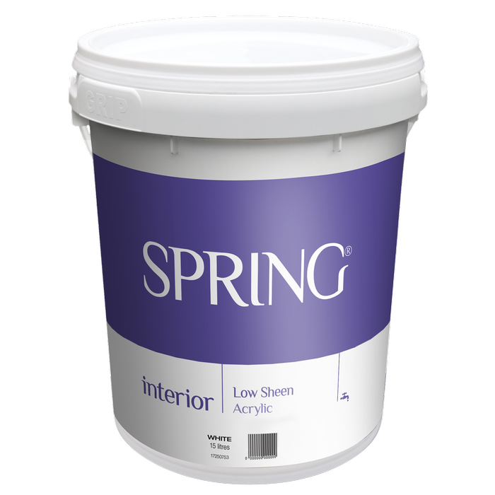 Spring 15L Low Sheen White Interior Paint