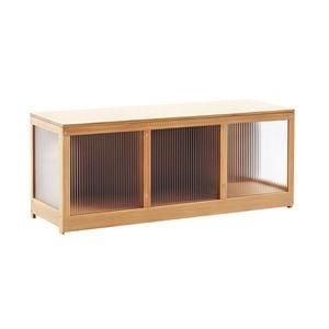 Lauft Bamboo Wooden Storage Bench, Blanket Box Storage, Versatile Floor Cabinet