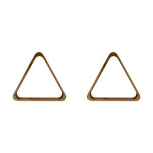 2PK Formula Sports 10 Ball Rack Wooden Billiards/Pool Durable Triangle Brown