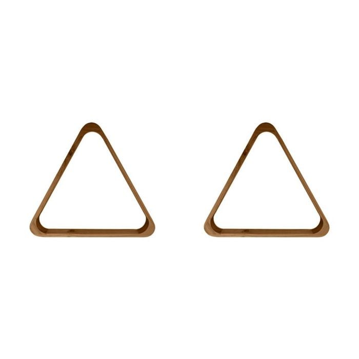 2PK Formula Sports 10 Ball Rack Wooden Billiards/Pool Durable Triangle Brown