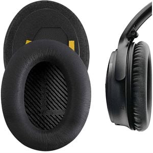 Black Replacement Ear Pads Cushions for Bose QuietComfort 45 QC45 Headphone
