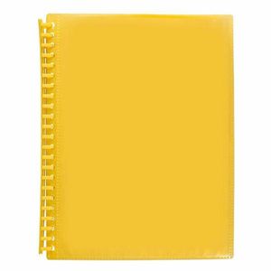 Marbig A4 Refillable 20P Insert Cover Display Book (Yellow)