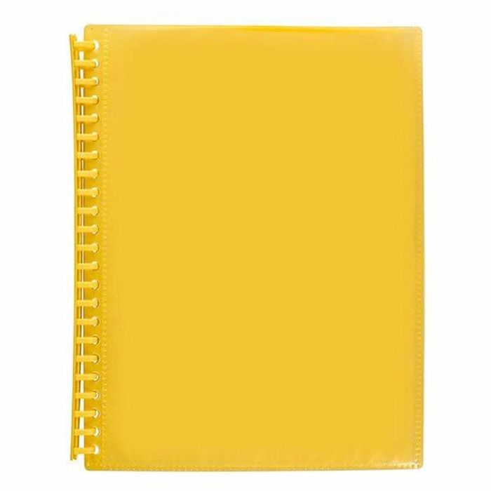 Marbig A4 Refillable 20P Insert Cover Display Book (Yellow)