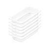 SOGA 1/3 GN Polycarbonate Food Pan 100mm Clear 6 Pack