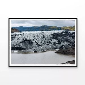 Glacier Melting Into a Lake  Print 100% Australian Made 90x60cm  (Poster)