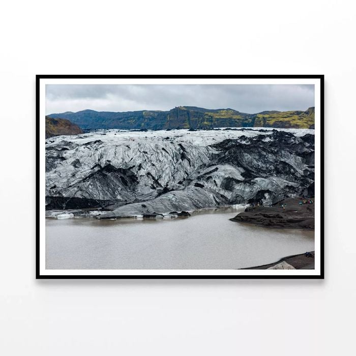 Glacier Melting Into a Lake  Print 100% Australian Made 90x60cm  (Poster)