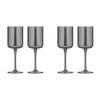 2x 2pc Tempa Verity Crystal Clear Wine Glass Home Barware - Smoke