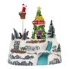 P&P Multicolour Animated Christmas Village Santa Tree LED Musical Holiday Decoration