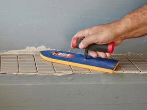 DIY Step Image - How to lay mosaic tiles . Blob storage upload.