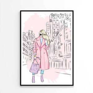 Lady With Elegant Fashion Store Print 100% Australian Made 90x120cm (Poster)